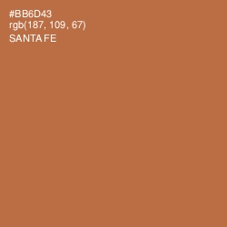 #BB6D43 - Santa Fe Color Image