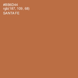 #BB6D44 - Santa Fe Color Image