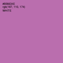 #BB6EAE - Wisteria Color Image