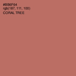 #BB6F64 - Coral Tree Color Image