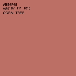 #BB6F65 - Coral Tree Color Image