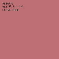 #BB6F72 - Coral Tree Color Image