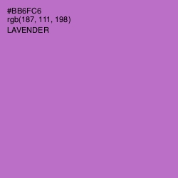 #BB6FC6 - Lavender Color Image