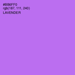 #BB6FF0 - Lavender Color Image