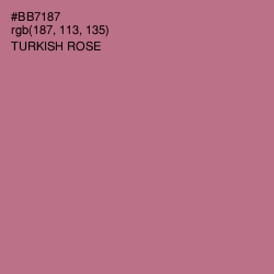 #BB7187 - Turkish Rose Color Image