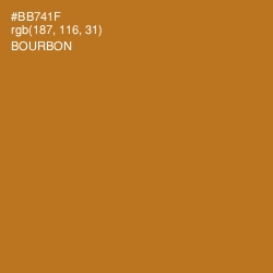 #BB741F - Bourbon Color Image