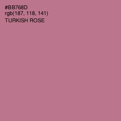 #BB768D - Turkish Rose Color Image