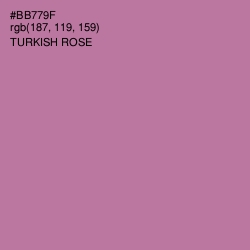 #BB779F - Turkish Rose Color Image