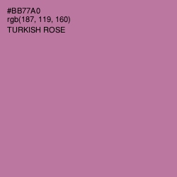 #BB77A0 - Turkish Rose Color Image