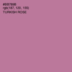 #BB789B - Turkish Rose Color Image