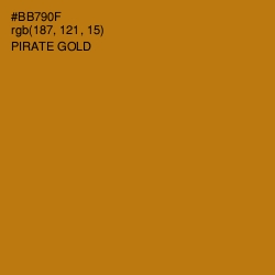#BB790F - Pirate Gold Color Image