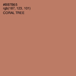 #BB7B65 - Coral Tree Color Image