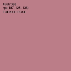 #BB7D88 - Turkish Rose Color Image