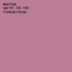 #BB7D96 - Turkish Rose Color Image