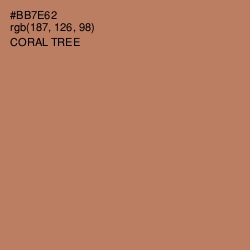 #BB7E62 - Coral Tree Color Image