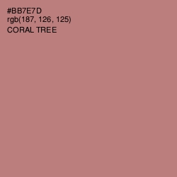 #BB7E7D - Coral Tree Color Image
