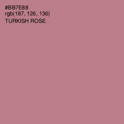 #BB7E88 - Turkish Rose Color Image