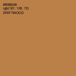 #BB8048 - Driftwood Color Image