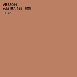 #BB8064 - Teak Color Image