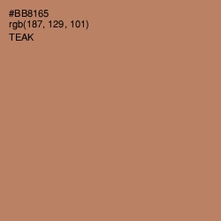 #BB8165 - Teak Color Image