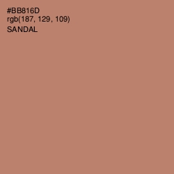 #BB816D - Sandal Color Image