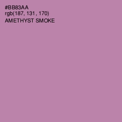 #BB83AA - Amethyst Smoke Color Image