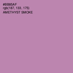 #BB85AF - Amethyst Smoke Color Image