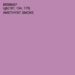 #BB86AF - Amethyst Smoke Color Image