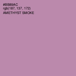 #BB89AC - Amethyst Smoke Color Image