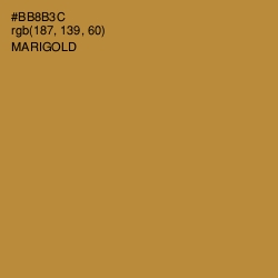 #BB8B3C - Marigold Color Image