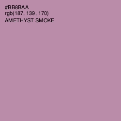 #BB8BAA - Amethyst Smoke Color Image