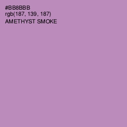 #BB8BBB - Amethyst Smoke Color Image