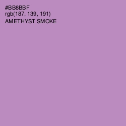 #BB8BBF - Amethyst Smoke Color Image