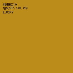 #BB8C1A - Lucky Color Image