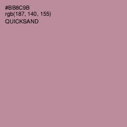 #BB8C9B - Quicksand Color Image