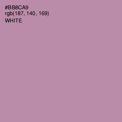 #BB8CA9 - Amethyst Smoke Color Image