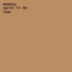 #BB8D62 - Teak Color Image
