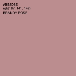 #BB8D8E - Brandy Rose Color Image