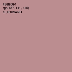 #BB8D91 - Quicksand Color Image