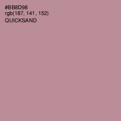 #BB8D98 - Quicksand Color Image