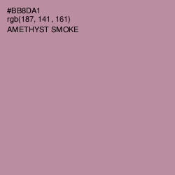 #BB8DA1 - Amethyst Smoke Color Image