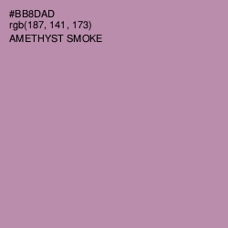 #BB8DAD - Amethyst Smoke Color Image