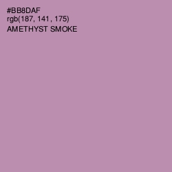 #BB8DAF - Amethyst Smoke Color Image
