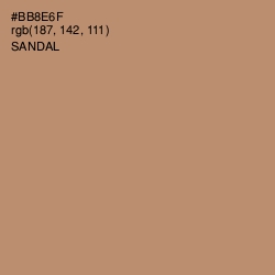 #BB8E6F - Sandal Color Image