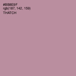 #BB8E9F - Thatch Color Image