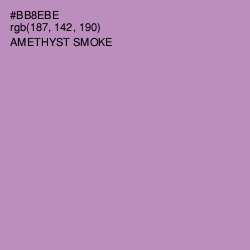 #BB8EBE - Amethyst Smoke Color Image