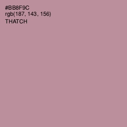 #BB8F9C - Thatch Color Image