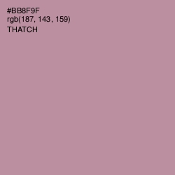 #BB8F9F - Thatch Color Image