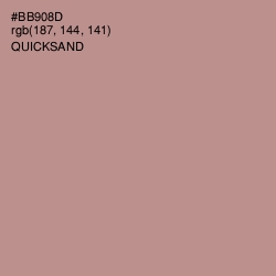 #BB908D - Quicksand Color Image