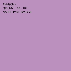 #BB90BF - Amethyst Smoke Color Image